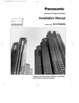 Panasonic KX-TA624 User manual