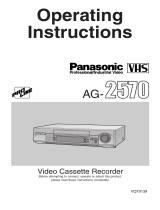 Panasonic AG-2570 User manual