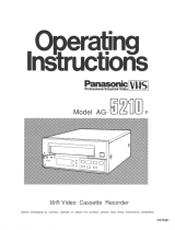 Panasonic AG-5210 User manual