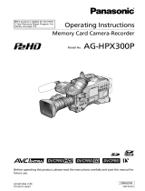 Panasonic AG-HPX300P User manual