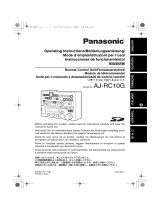 Panasonic AJ0RC10G User manual