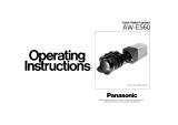 Panasonic AWE560 - COLOR VIDEO CAMERA User manual