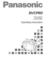 Panasonic AJ-D610WA User manual