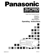 Panasonic AJ-D650 User manual