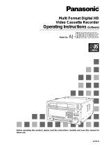 Panasonic AJ-HD2700 User manual