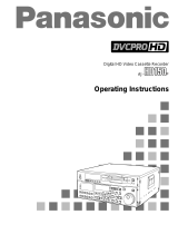 Panasonic AJ-HD150 User manual