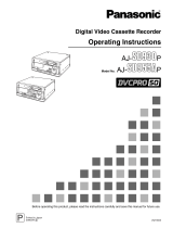 Panasonic AJ-SD930P User manual