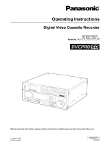 Panasonic AJ-SD965 User manual