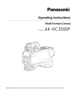 Panasonic AKHC3500 - MULTI FORMAT CAMERA User manual