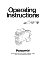 Panasonic AK-HC931BP User manual