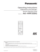 Panasonic AK-HRP200G User manual