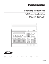Panasonic AV-HS400AE User manual