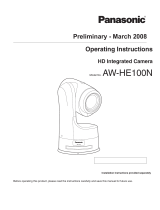 Panasonic AWHE100N - HD INTEGRATED CAMERA User manual