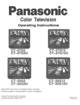 Panasonic CT-32G12 User manual