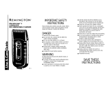 Remington CORDLESS RECHARGEABLE SHAVER User manual