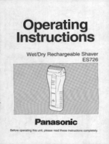Panasonic ES726 User manual