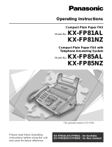 Panasonic KX-FP81AL User manual