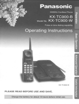 Panasonic KX-TC900-W User manual