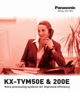 Panasonic KX-TVM50E User manual