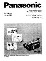 Panasonic NVVX37A User manual