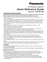 Panasonic PANASONIC User manual