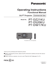 Panasonic PT-DW17KU User manual