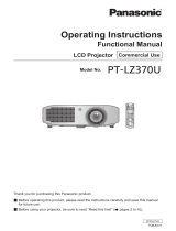 Panasonic PT-LZ370U User manual
