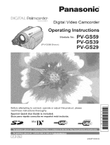 Panasonic PV-GS39 User manual