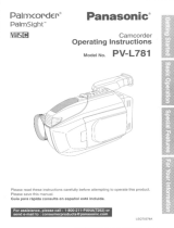 Panasonic PV-L781 User manual