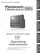 Panasonic PV-M2058 User manual