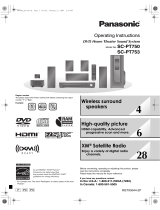 Panasonic SC-PT753 User manual