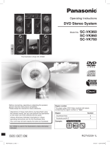 Panasonic SC-VK760 User manual