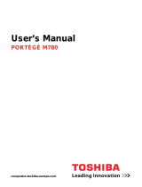 Toshiba M780 User manual