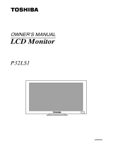 Toshiba P32LS1 User manual