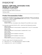 Paradyne 8785 User manual