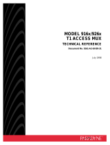 Paradyne T1 T1 Access Mux 926x User manual