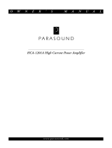 Parasound HCA-1201A User manual
