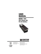Patton electronic 1053 User manual