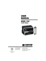 Patton electronic 1058 User manual