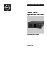 Pelco DX8100 User manual