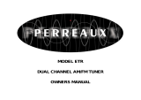 Perreaux MODEL ETR User manual