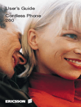 Ericsson cordless 260 User manual