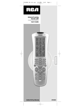RCA RCU900 - LCD Touch Screen Learning Universal Remote Control User manual