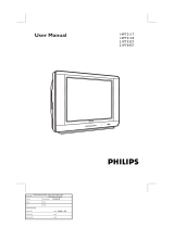 Philips 21PT3327 21" real flat TV User manual