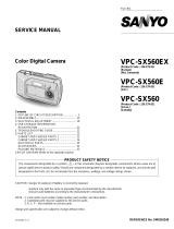 Sanyo VPC-SX 560E User manual