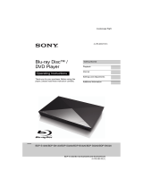 Sony BDPS3200 User manual