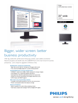 Philips 220BW8CS1/05 User manual