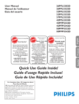 Philips 26PFL5302D User manual