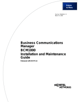 Nortel Networks BCM1000 User manual