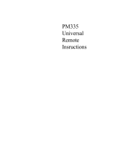 Philips PM335 User manual